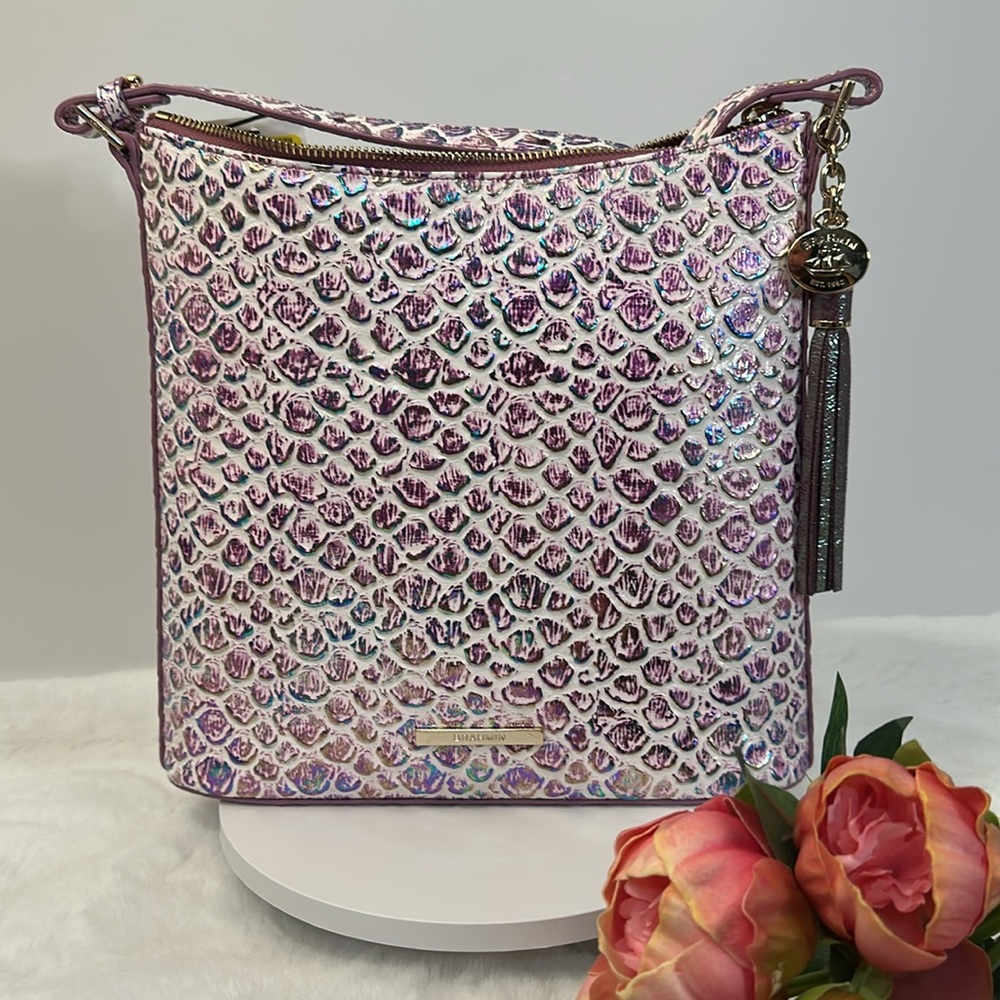 Brahmin Katie purple floralite